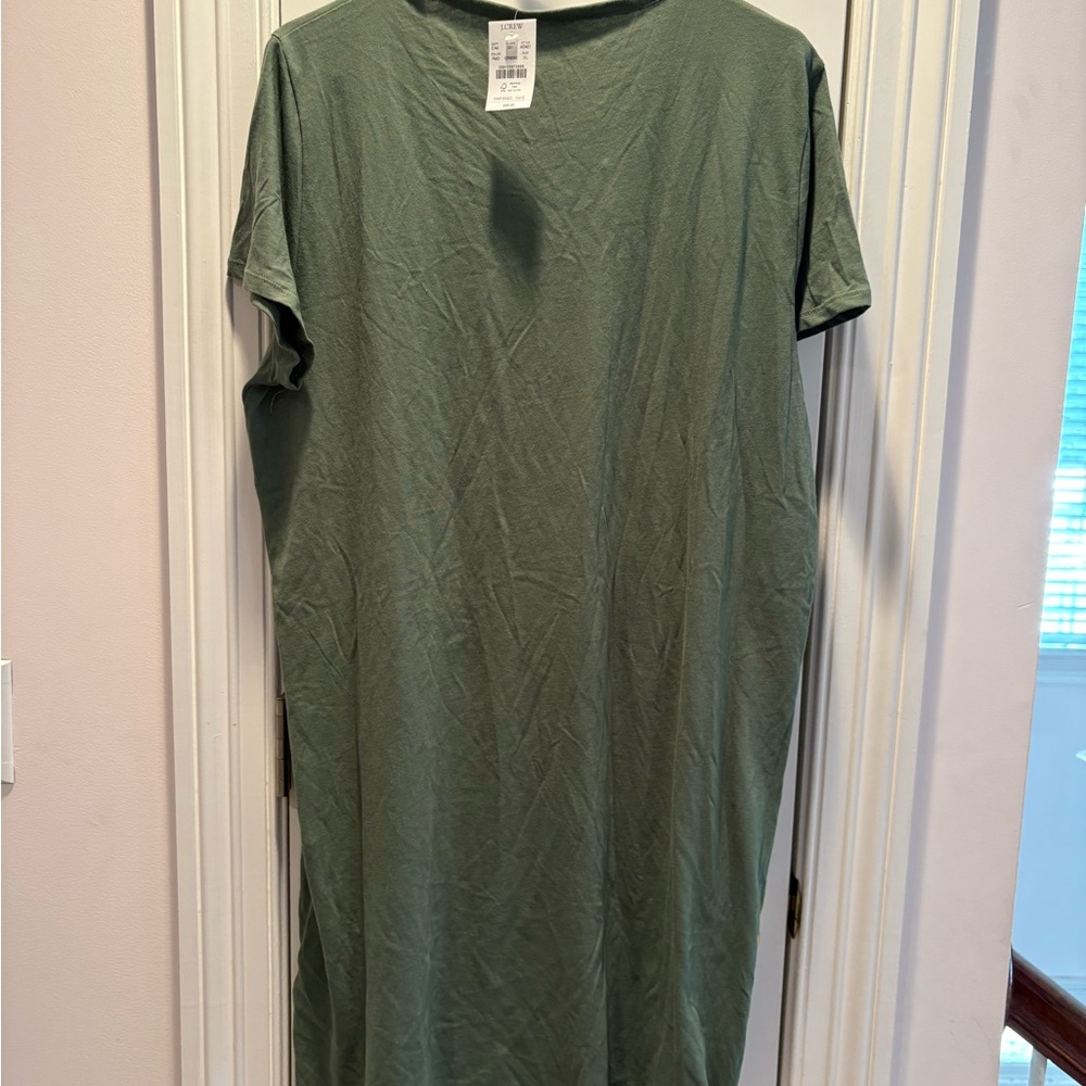 J.Crew Olive Green Tee Dress XL